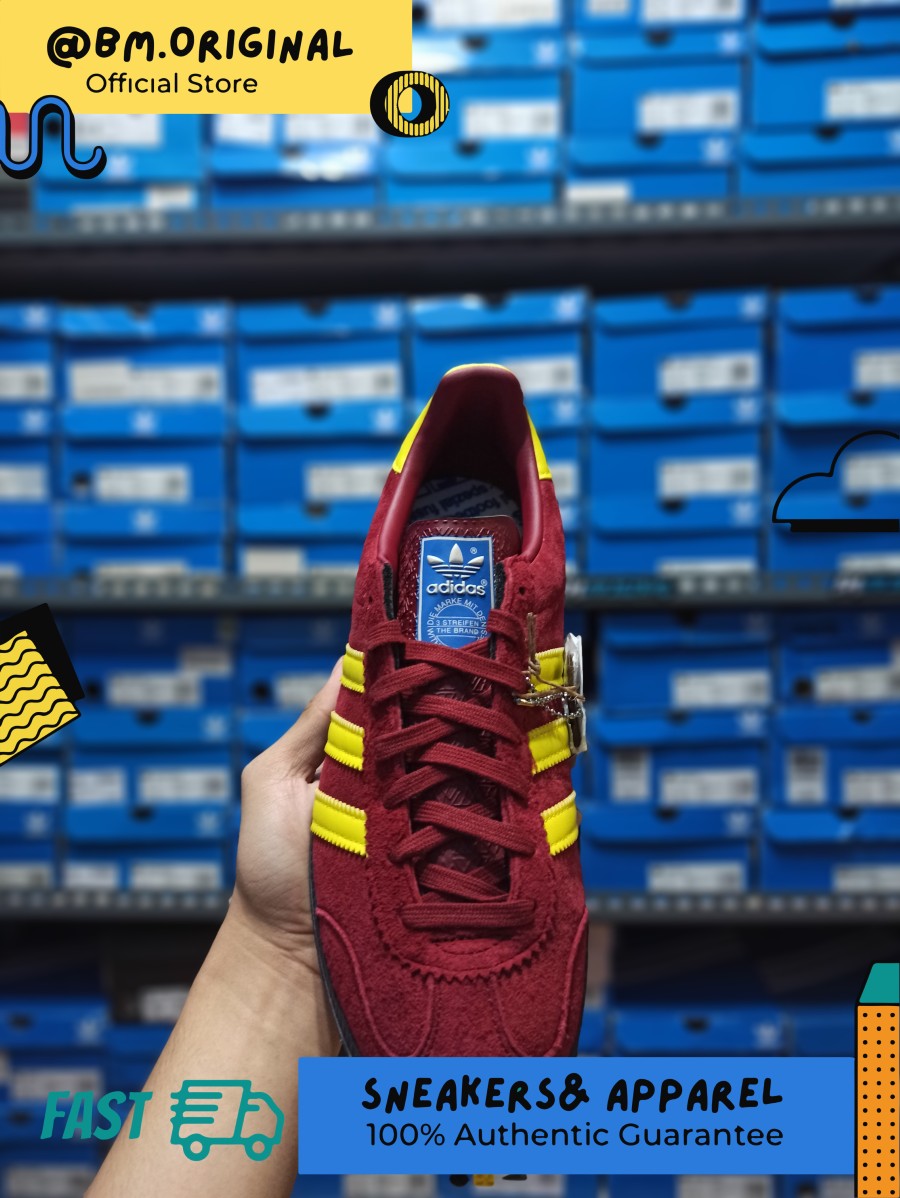 Adidas Warszawa SPZL Noble Maroon Bright Yellow ORIGINAL GX3819