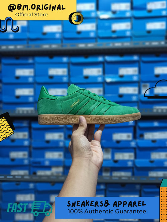 Adidas Gazelle Green Deep Green Gold Gumsole Exclusive ORIGINAL GX7200