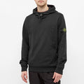 Stone Island Pop Over Hooded Black