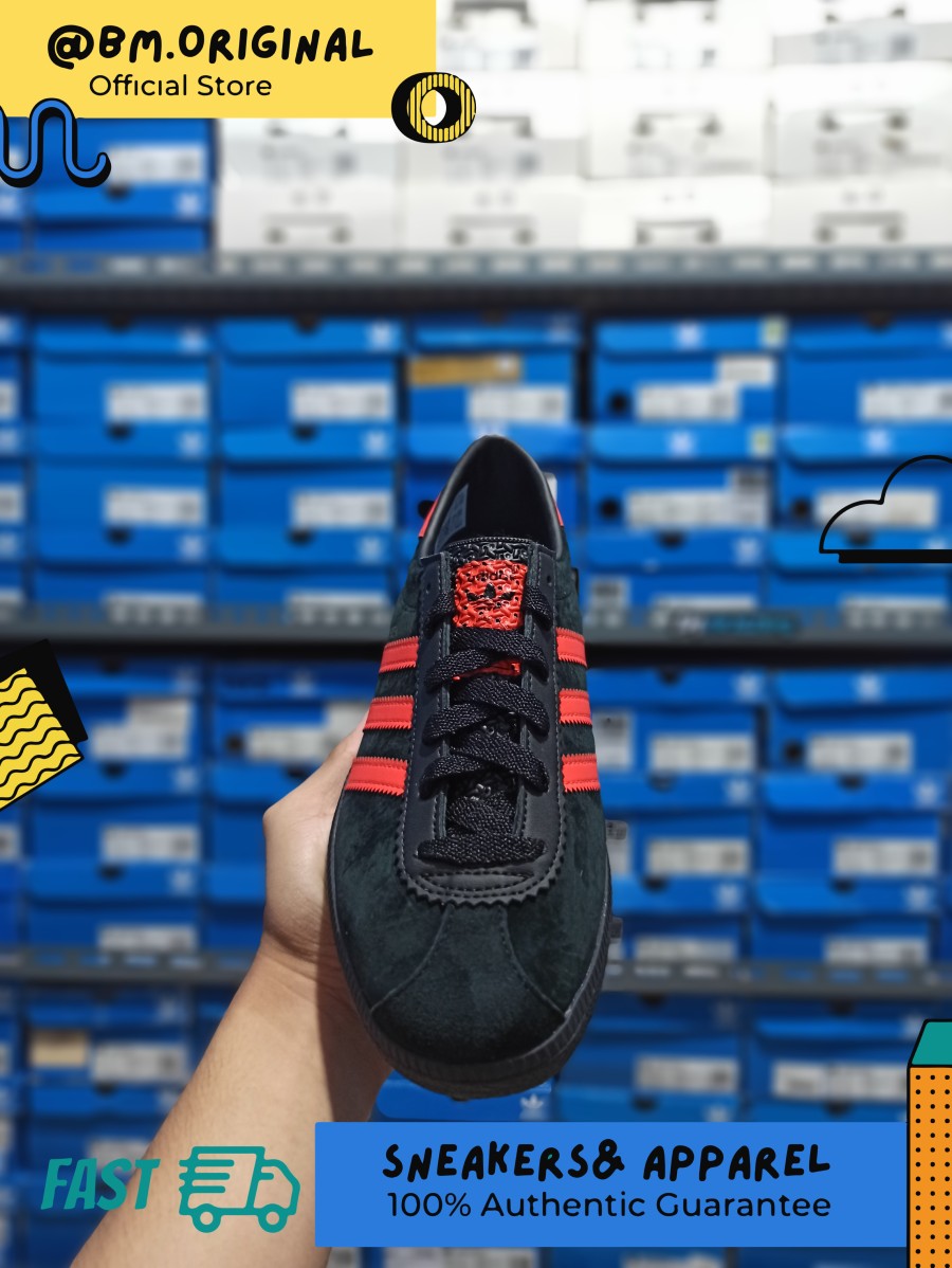 Adidas Brussel City Series Core Black Bright Red ORIGINAL GZ2044