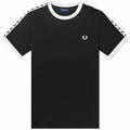 FRED PERRY TAPED RINGER TEE BLACK M6347