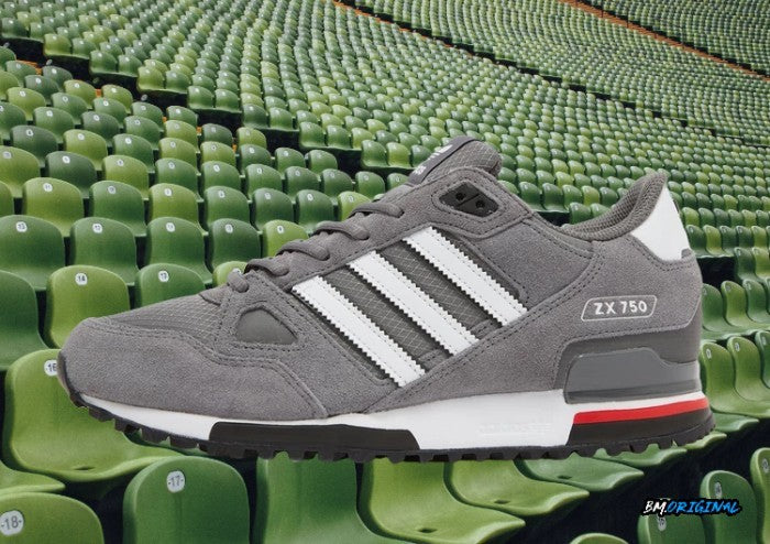 Adidas ZX 750 Gray White Red Exclusive ORIGINAL