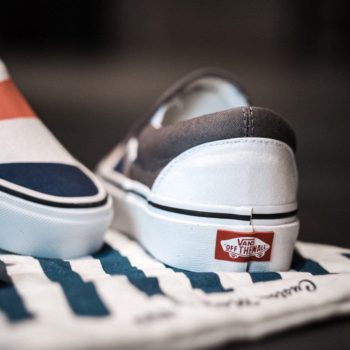 Vans Slip On Custome Made For You Blue / White / Spice Orange ORIGINAL