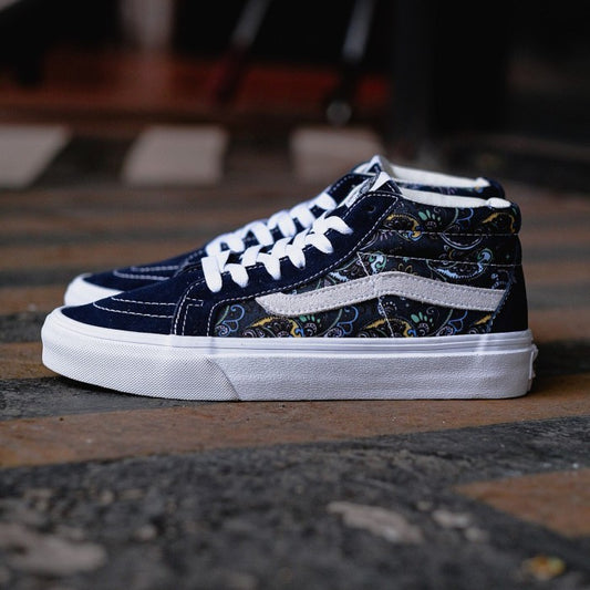 Vans Sk8 Mid Reissue Paisley Dress Blues ORIGINAL