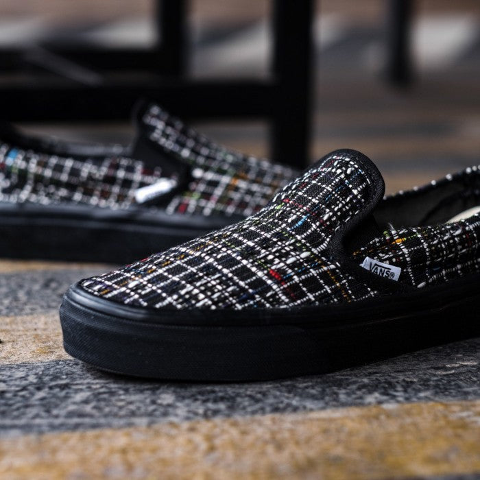 Vans Slip On Classic Woven Plaid Black ORIGINAL