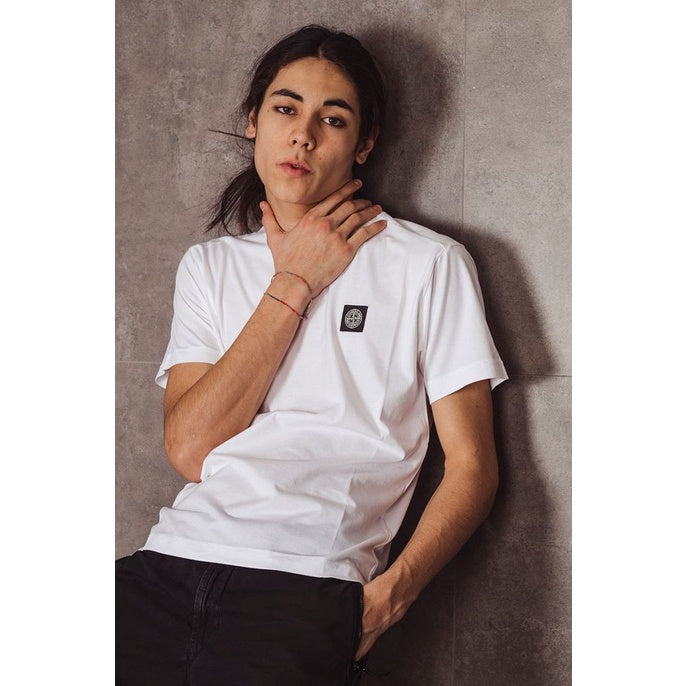Stone Island T-shirt 24113 60/2 Cotton Garment Dyed White ORIGINAL