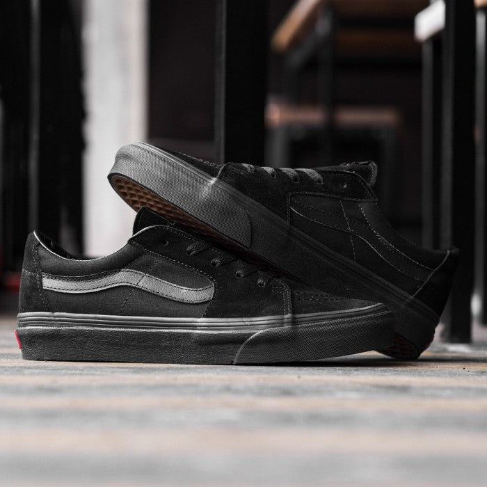 Vans Sk8 Low Classic Black Black Red