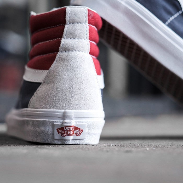 Vans Sk8 Hi Retro Block White Red Dark Navy PEPSI ORIGINAL