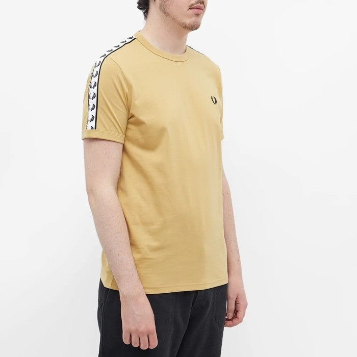 Fred Perry Taped Ringer Tee Desert M6347