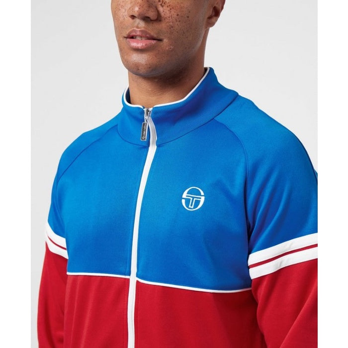 Sergio Tacchini Orion Track Top Blue Red White ORIGINAL