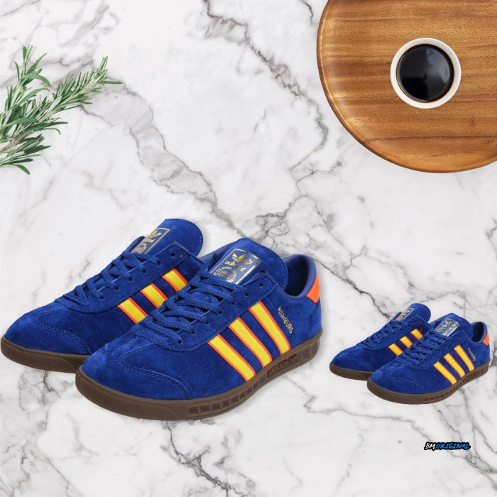 Adidas Hamburg OG Blue Yellow Orange CW DUBLIN Exclusive ORIGINAL BM STORE ORIGINAL FOOTWEAR