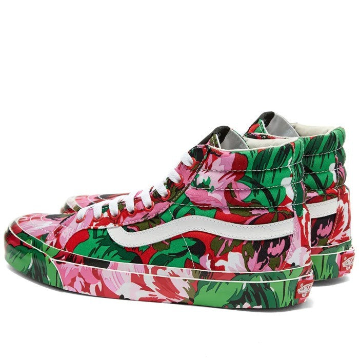 VANS VAULT X KENZO OG SK8-HI LXFLORAL RED TRUE WHITE VN0A4BVB02G