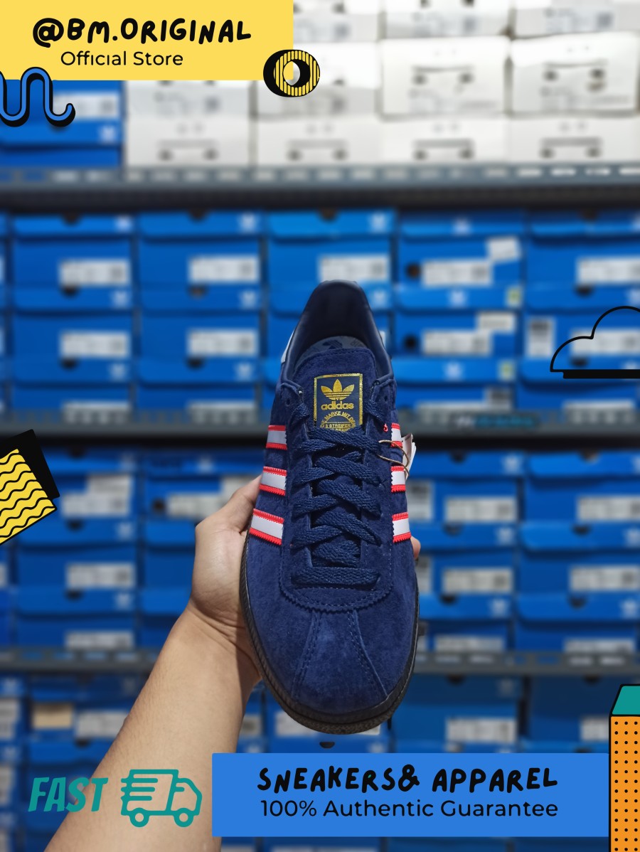 Adidas Munchen Edge Deep Blue Soft Red OG Exclusive ORIGINAL