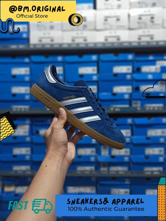 Adidas Munchen Mystery Blue Silver ORIGINAL BY9791
