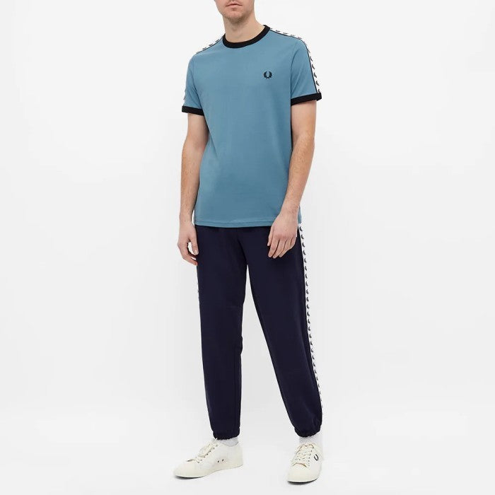 Fred Perry Taped Ringer Tee Ash Blue M6347